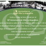 Villa La Angostura se prepara para celebrar su 92° Aniversario