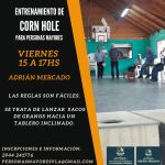 Vuelve el entrenamiento de Corn Hole para personas mayores en el Adrián Mercado.