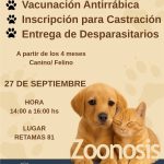 La Dirección de Zoonosis informa nueva campaña de Vacunación Antirrábica, inscripción para castración y entrega de desparasitarios.