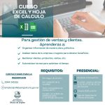 La Oficina de Empleo de la Municipalidad de Villa La Angostura, invita a participar del curso de Excel y Hoja de Cálculo para gestión de ventas y clientes.