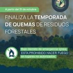 Hoy Finaliza la temporada de quemas de residuos forestales en Villa La Angostura.