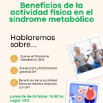 El Área de Adultos/as Mayores invita una charla sobre Educación Física y sus beneficios en el Síndrome Metabólico.