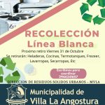 La Dirección de Residuos Sólidos Urbanos informa la recolección de Línea Blanca el Viernes 31 de octubre.