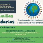 ¡CONVOCATORIA: SUMATE AL PROGRAMA FAMILIAS SOLIDARIAS 