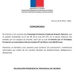 Paso Cardenal Samore: HABILITADO