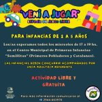 “Veni a jugar”, un espacio pensado para el juego libre y la imaginación.