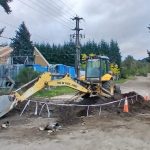 La Secretaría de Servicios Públicos INFORMA que ya se encuentra reparado el caño de la red de agua en la calle Boulevard Huemul.