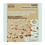 Propuesta artística en el MAC Conrad Meier: música e improvisación vocal