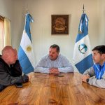 Campus de Fútbol Formativo, el Intendente Javier Murer, recibió a Carlos “Colo” Mac Allister.