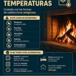 Bajas temperaturas: calefaccioná de forma segura.