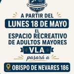 Nueva dirección para el Espacio Recreativo para Adultos Mayores
