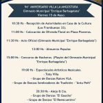 Programa Aniversario 94° de Villa La Angostura.