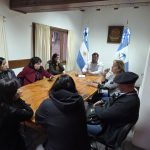 Personal del CDI se reunió con el Intendente Javier Murer para dialogar sobre la obra que se realiza en el establecimiento.