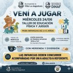 Taller de educación Física y juego libre por la Secretaría de Desarrollo Humano