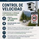 Desde el 1 de agosto comenzarán a regir los controles automáticos de velocidad en el Bulevar Nahuel Huapi.