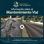 Información sobre el Mantenimiento Vial – Secretaría de Servicios Públicos.