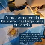 ​¿Querés ser parte de la creación de la bandera más larga de la provincia? 