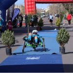 Ariel Hess se subió al podio en San Rafael y estrenó su nueva bicicleta adaptada.<br>