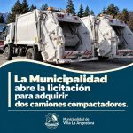 La Municipalidad abre la licitación para adquirir dos camiones compactadores.