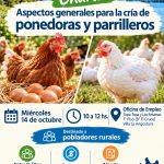 Villa La Angostura: charla gratuita sobre cría de gallinas ponedoras y pollos parrilleros