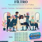 Sumate al Taller de Peluquería Sin Filtro para adolescentes!