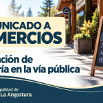Recordatorio sobre la regulación de cartelería comercial y la prohibición de pizarras en la vía pública